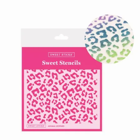 Sweet Sticks Animal Leopard Stencil